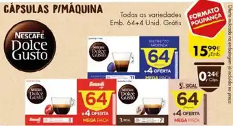 Pingo Doce Cápsulas P/Máquina Nescafé Dolce Gusto promoção