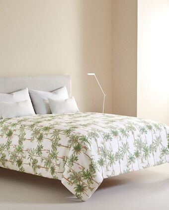 ZARA HOME Capa de edredão estampado palmeiras promoção
