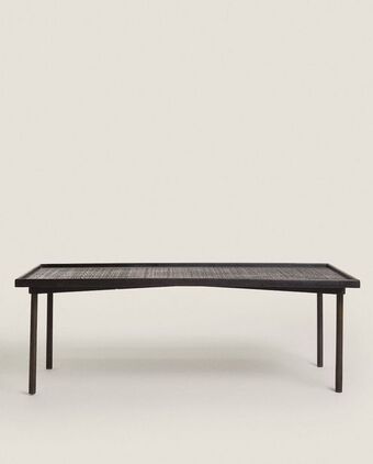 ZARA HOME Mesa de centro madeira de mangueira retangular promoção