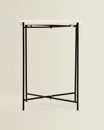 ZARA HOME Mesa auxiliar de mármore promoção