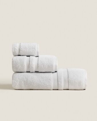 ZARA HOME Toalha rebordo duplo extrassuave promoção