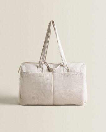 ZARA HOME Mala de maternidade gaze luas e estrelas promoção