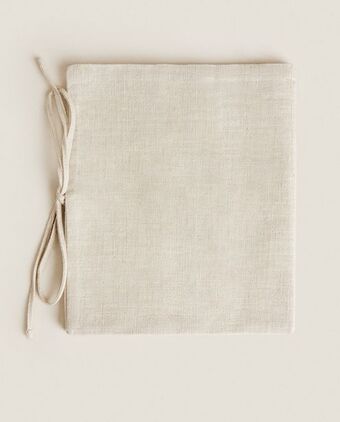 ZARA HOME Saco organizador linho promoção