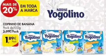 Pingo Doce Copinho de Banana Pack 4x100g promoção