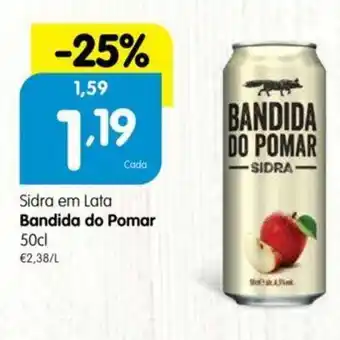 Minipreço Sidra em lata Bandida do Pomar 50cl promoção