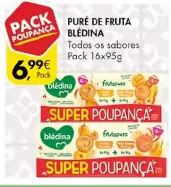 Pingo Doce Puré de Fruta Bléndina 16x95g promoção