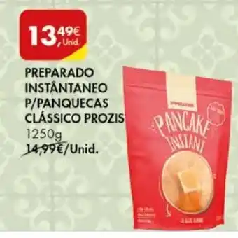 Pingo Doce Preparado Instântaneo P/Panquecas Clássico Prozis 1250g promoção