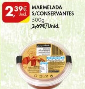 Pingo Doce Marmelada S/ Conservantes 500g promoção