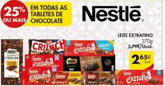 Tabletes de Chocolate Leite Extrafino 270g