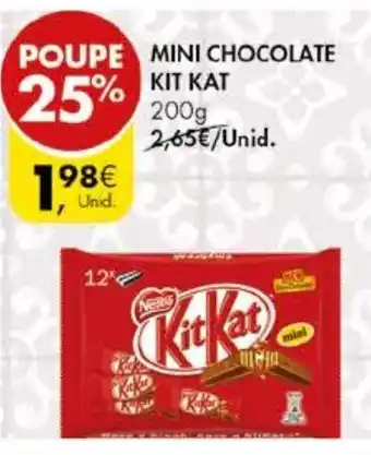Pingo Doce Mini Chocolate Kit Kat 200g promoção