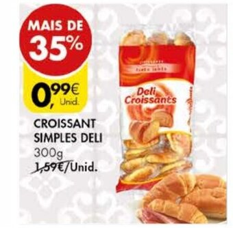 Pingo Doce Croissant Simples Deli 300g promoção