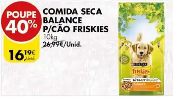 Pingo Doce Comida Seca Balance P/Cão Friskies 10kg promoção