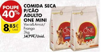 Pingo Doce Comida Seca P/Cão Adulto One Mini 3kg promoção