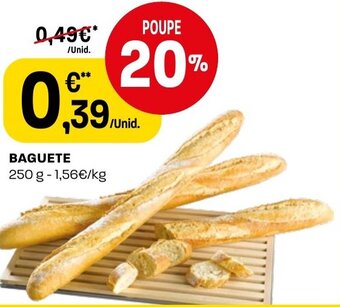 Intermarché Baguete 250g promoção