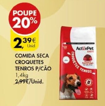 Pingo Doce Comeda Seca Croquetes Tenros P/Cão 1,4kg promoção
