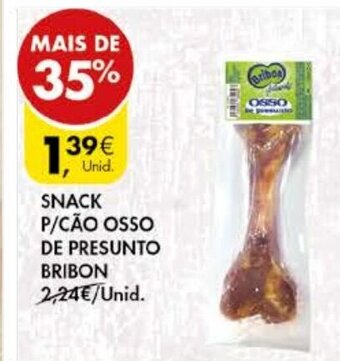 Snack P/Cão Osso de Presunto Bribon