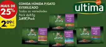 Pingo Doce Comida Húmida P/Gato Esterilizado Pack 4x85g promoção