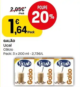 Intermarché Galao Ucal 3x200ml promoção