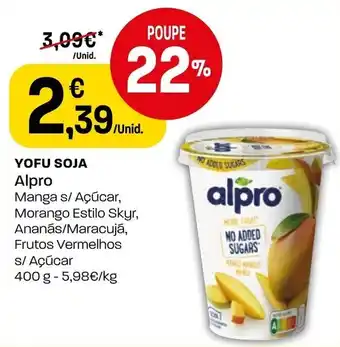 Intermarché Yofu Soja Alpro 400g promoção
