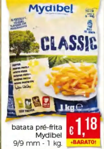 Bolama Batata Pré-Frita Mydibel 9/9mm-1Kg promoção