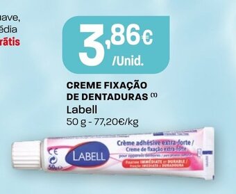 Intermarché Creme Fixacao de Dentaduras Labell 50g promoção