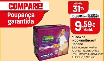 Intermarché Cueca de Incontinencia Depend promoção