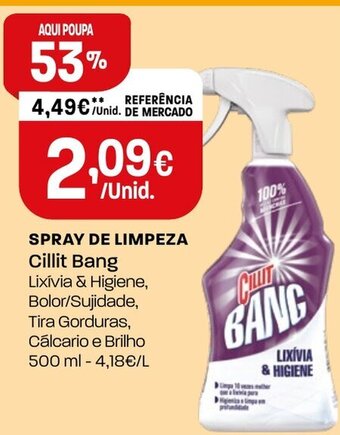 Intermarché Spray de Limpeza Cillit Bang 500ml promoção