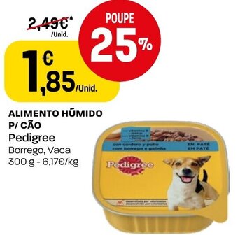 Intermarché Alimento Humido p/ Cao Pedigree 300g promoção