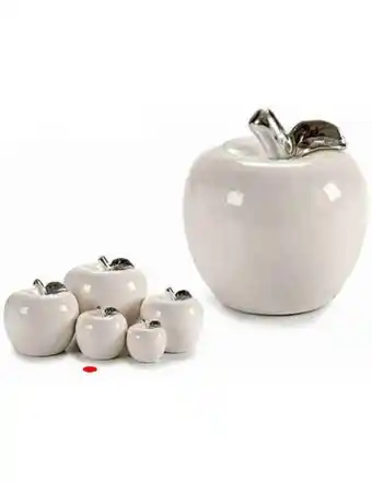 Maça ceramica branca cromo media - 22141