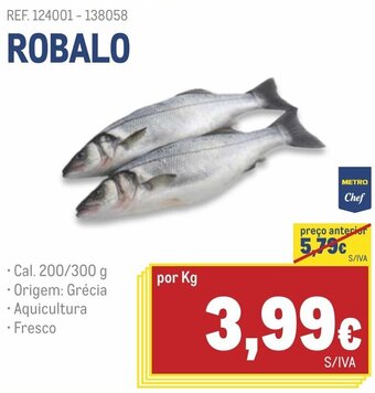 Makro Robalo 200/300g promoção