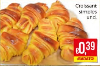 Bolama Croissant Simples promoção