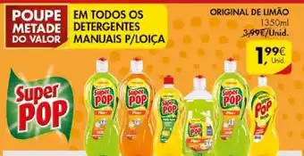 Pingo Doce Detergentes Manuais P/ Loiça Original de Limão 1350ml promoção