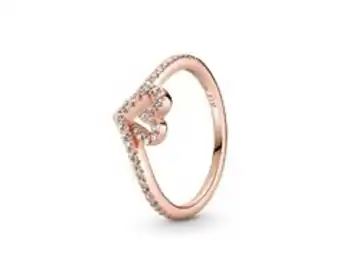 Pandora Anel wishbone coração cintilante promoção