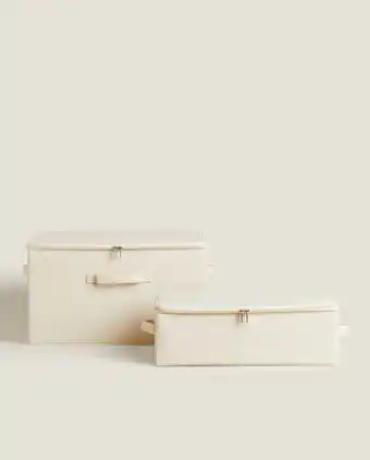 ZARA HOME Caixa de arrumação dobrável com tampa promoção