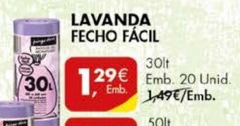 Lavanda Fecho Fácil 30lt 20 Unid