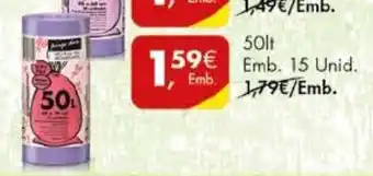 Pingo Doce Lavanda Fecho Fácil 50lt 15 Unid promoção