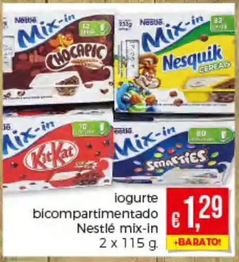 Bolama Iogurte Bicompartimentado Nestlé Mix-in 2xx115g promoção