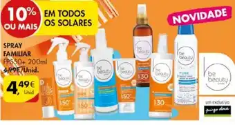 Pingo Doce Spray Familiar FPS 50+ 200ml promoção