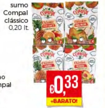 Bolama Sumo Compal Clássico 0,20lt promoção