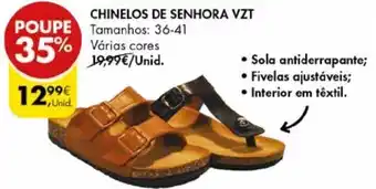 Pingo Doce Chinelos de Senhora VZT 36-41 promoção