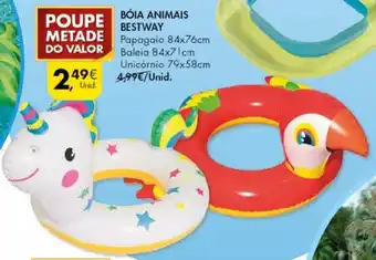 Pingo Doce Bóia Animais Bestway promoção