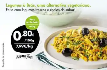Pingo Doce Legumes á Brás, Uma Alternativa Vegetariana 100g promoção