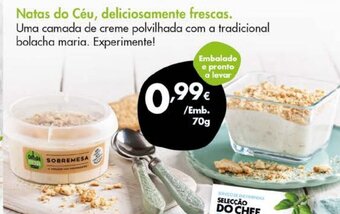 Pingo Doce Natas do Céu, Deliciosamente Frescas 70g promoção