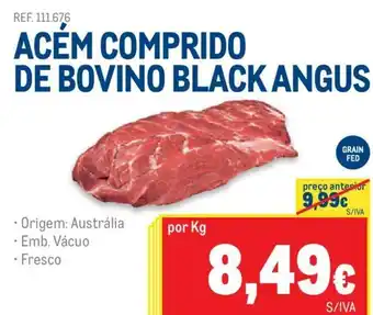 Makro Acém Comprido de Bovino Black Angus promoção