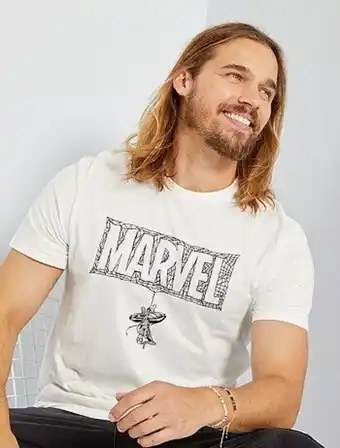 T-shirt 'marvel' 'homem-aranha' em jersey