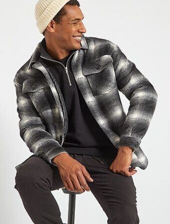 Kiabi Camisa tipo casaco aos quadrados de flanela promoção