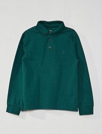 Polo em piqué de algodão