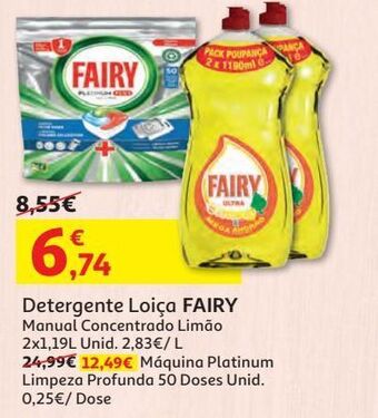Auchan Det.loiça máquina fairy promoção