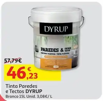 Tinta paredes e tectos dyrup branco 15l
