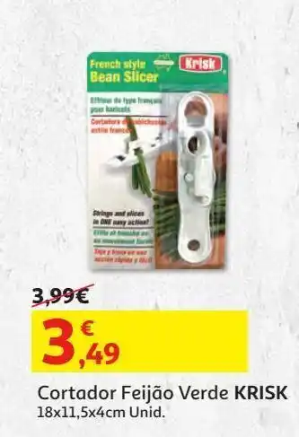 Auchan Cortador feijão verde krisk 18x11.5x4 cm promoção